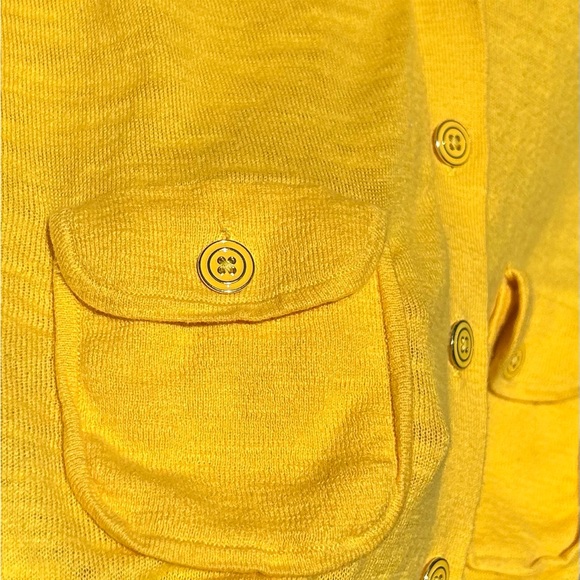 Sz S-Banana Republic shirt sleeve sweater with pockets 💛 - Picture 3 of 6